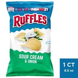 Ruffles Sour Cream & Onion Chips - 8oz