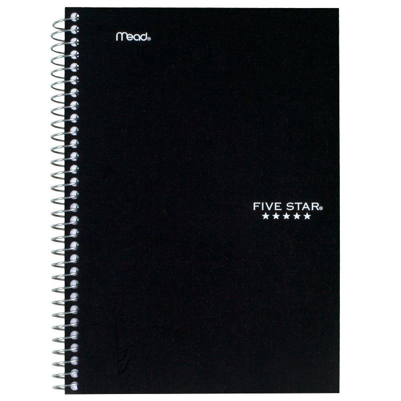 slide 6 of 6, Five Star 2 Subject College Ruled Solid Spiral Notebook (Colors May Vary), 1 ct