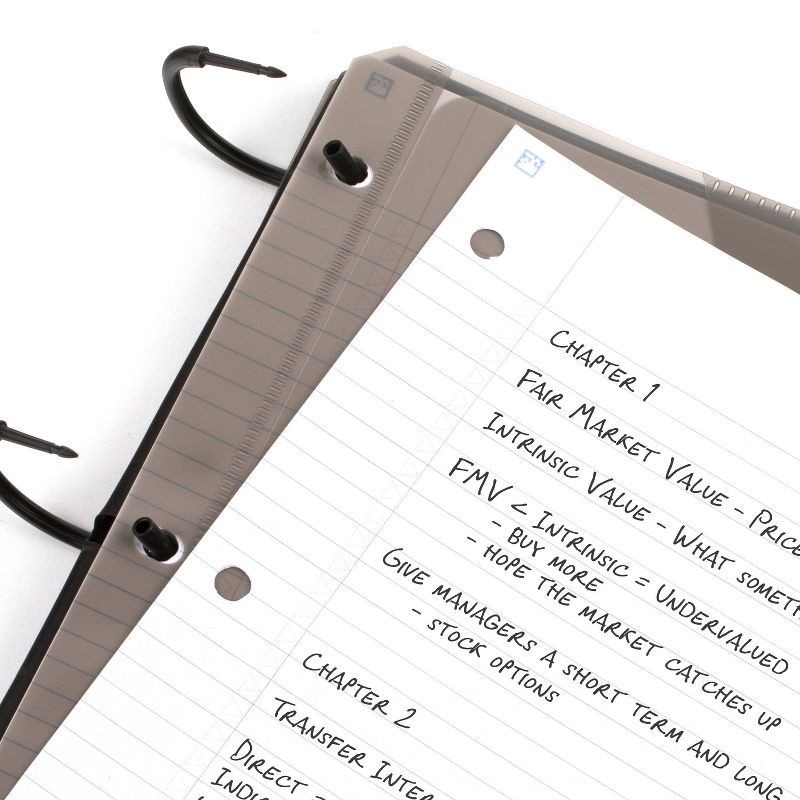 slide 9 of 18, Five Star 100pg College Ruled Refillable 1" Notebinder Flex (Colors May Vary): Lined Paper, Flexible Cover, 8.5x11 Inches, 1 ct