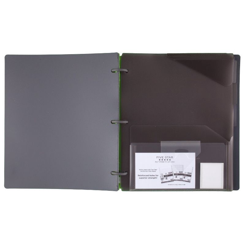 slide 12 of 18, Five Star 100pg College Ruled Refillable 1" Notebinder Flex (Colors May Vary): Lined Paper, Flexible Cover, 8.5x11 Inches, 1 ct