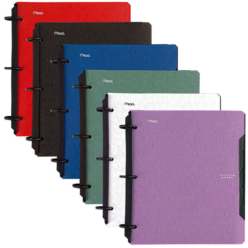 slide 11 of 18, Five Star 100pg College Ruled Refillable 1" Notebinder Flex (Colors May Vary): Lined Paper, Flexible Cover, 8.5x11 Inches, 1 ct