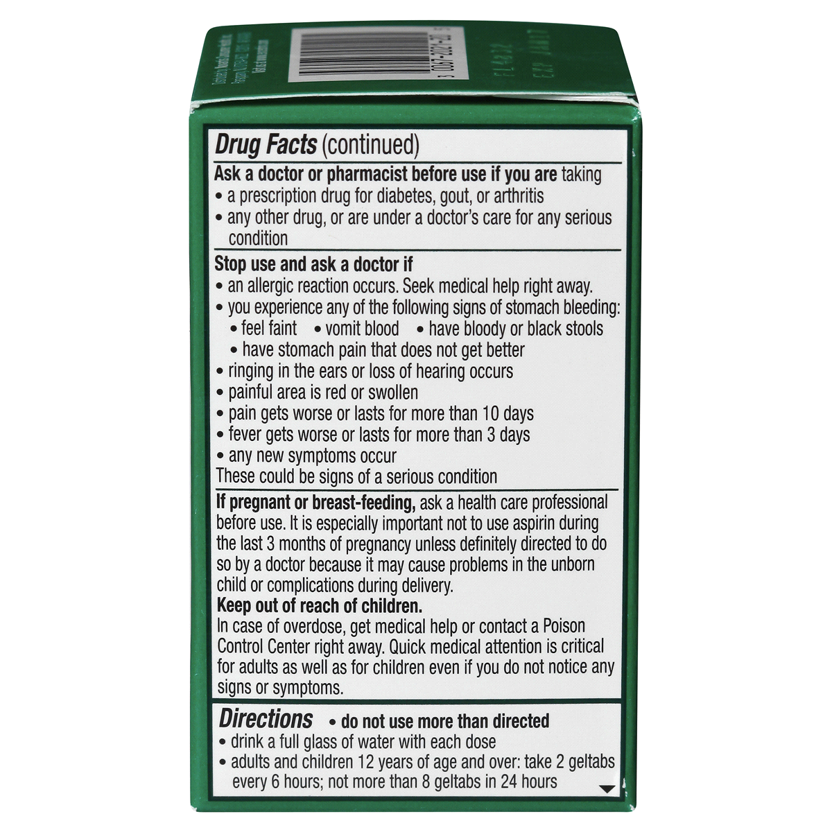slide 8 of 11, Excedrin Extra Strength Pain Reliever Gel Tabs Acetaminophen Aspirin Nsaid, 20 ct