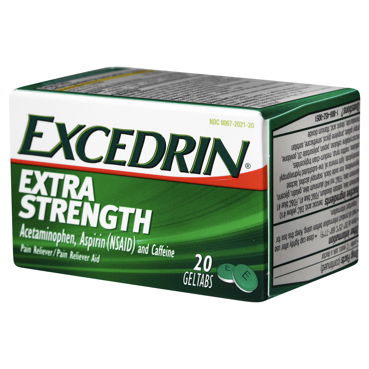 slide 10 of 11, Excedrin Extra Strength Pain Reliever Gel Tabs Acetaminophen Aspirin Nsaid, 20 ct