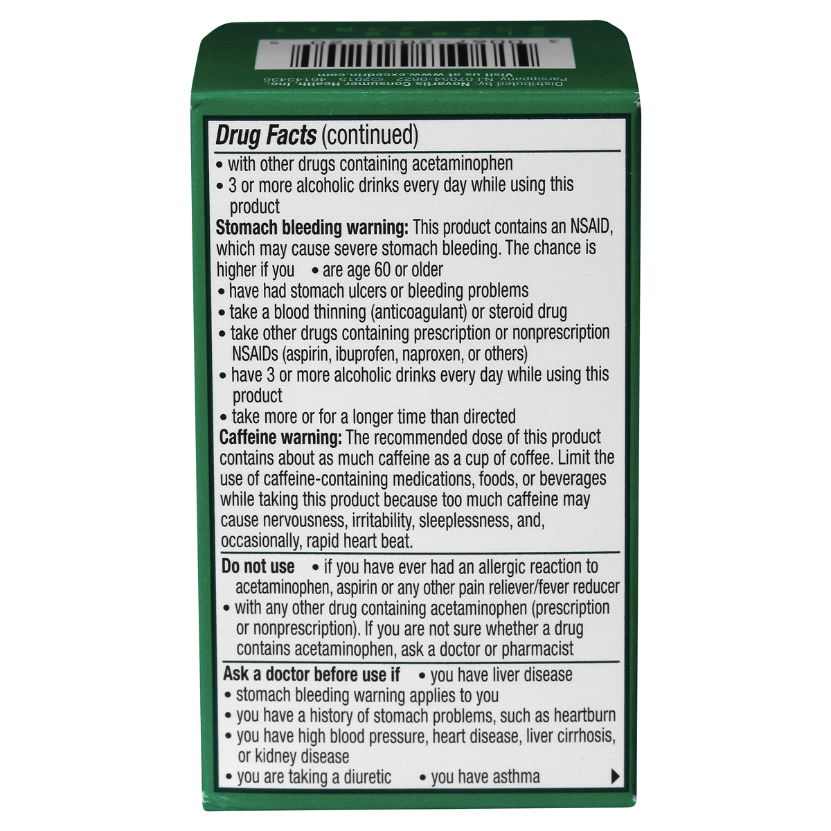 slide 11 of 11, Excedrin Extra Strength Pain Reliever Gel Tabs Acetaminophen Aspirin Nsaid, 20 ct