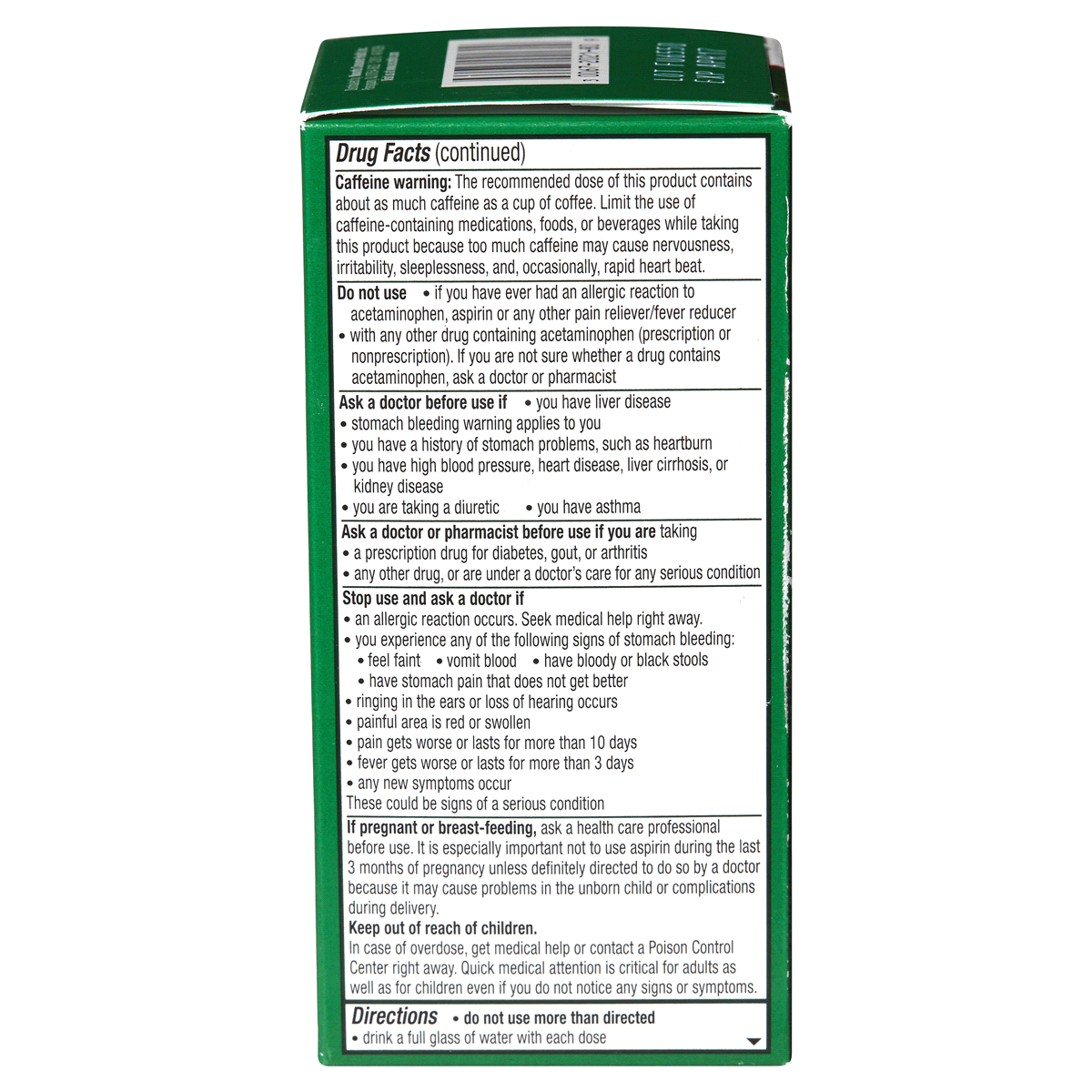 slide 3 of 10, Excedrin Extra Strength Geltabs Acetaminophen Aspirin Nsaid, 80 ct