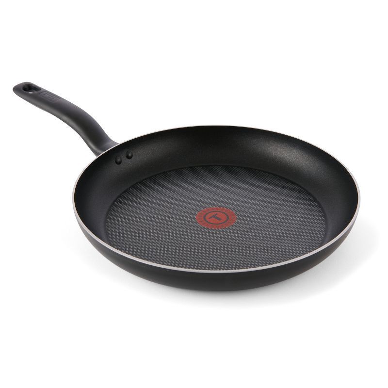 slide 9 of 10, T-fal 12.5" Frying Pan, Simply Cook Nonstick Cookware Black: Ergonomic Stay-Cool Handle, Oven & Dishwasher Safe, 1 ct