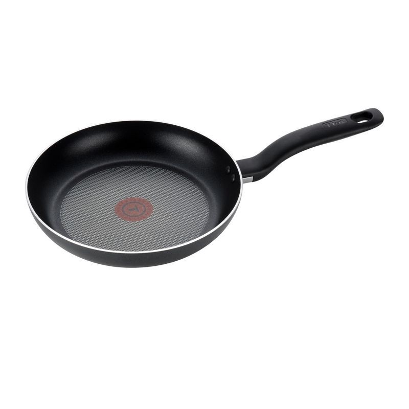 slide 1 of 10, T-fal 12" Frying Pan, Simply Cook Nonstick Cookware Black: Ergonomic Stay-Cool Handle, Oven & Dishwasher Safe, 1 ct