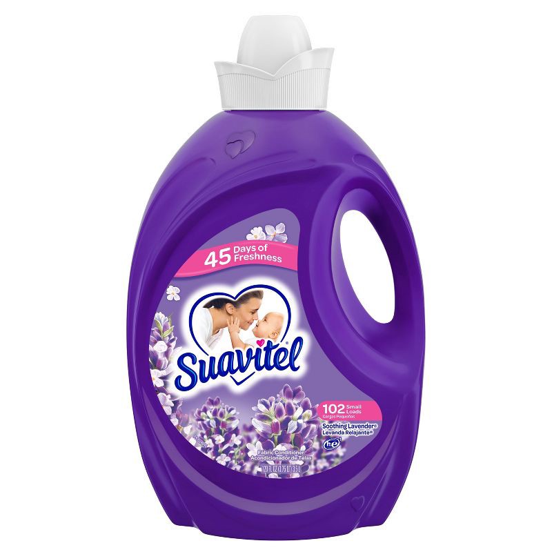 slide 1 of 1, Suavitel Scented Liquid Fabric Softener and Conditioner - Soothing Lavender - 120 fl oz, 120 fl oz