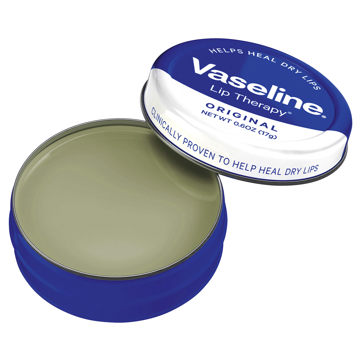 slide 5 of 5, Vaseline Original Lip Therapy Tin, 0.6 oz