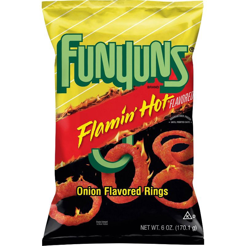 slide 1 of 5, Funyuns Flamin' Hot Onion Flavored Rings - 5.25oz, 5.25 oz