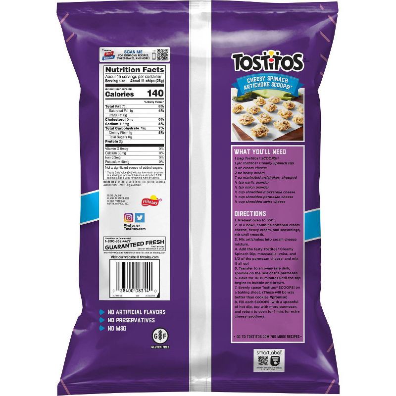 slide 2 of 4, Tostitos Scoops! Party Size Tortilla Chips - 14.5oz, 14.5 oz