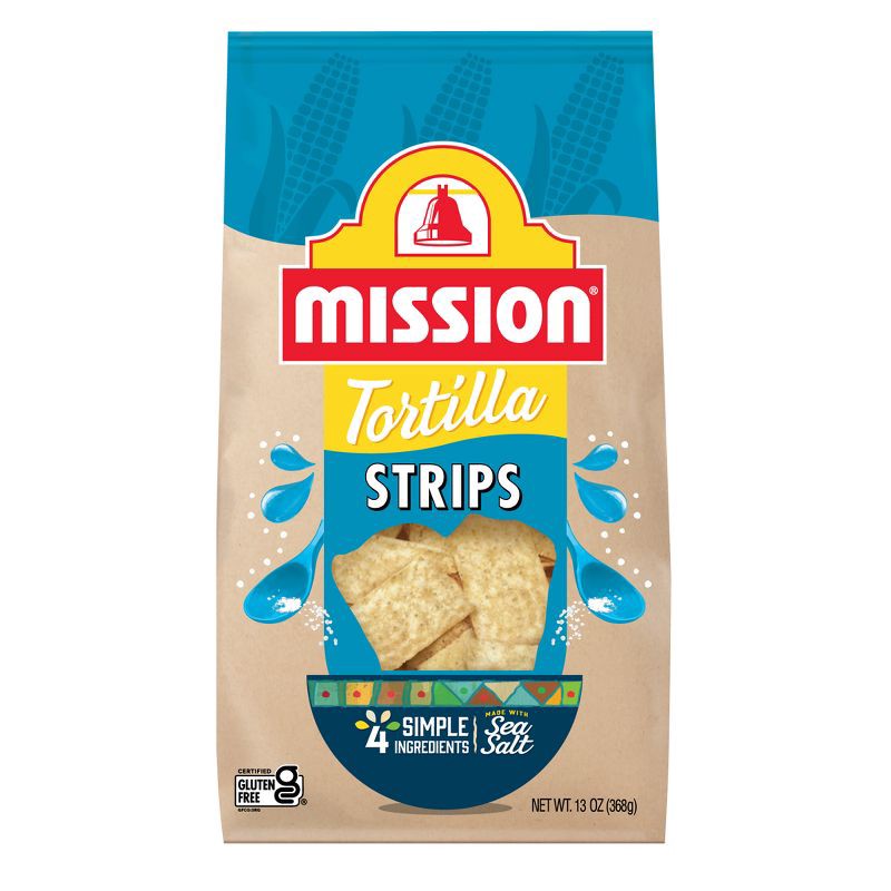 slide 1 of 9, Mission Strips Tortilla Chips - 11oz, 11 oz