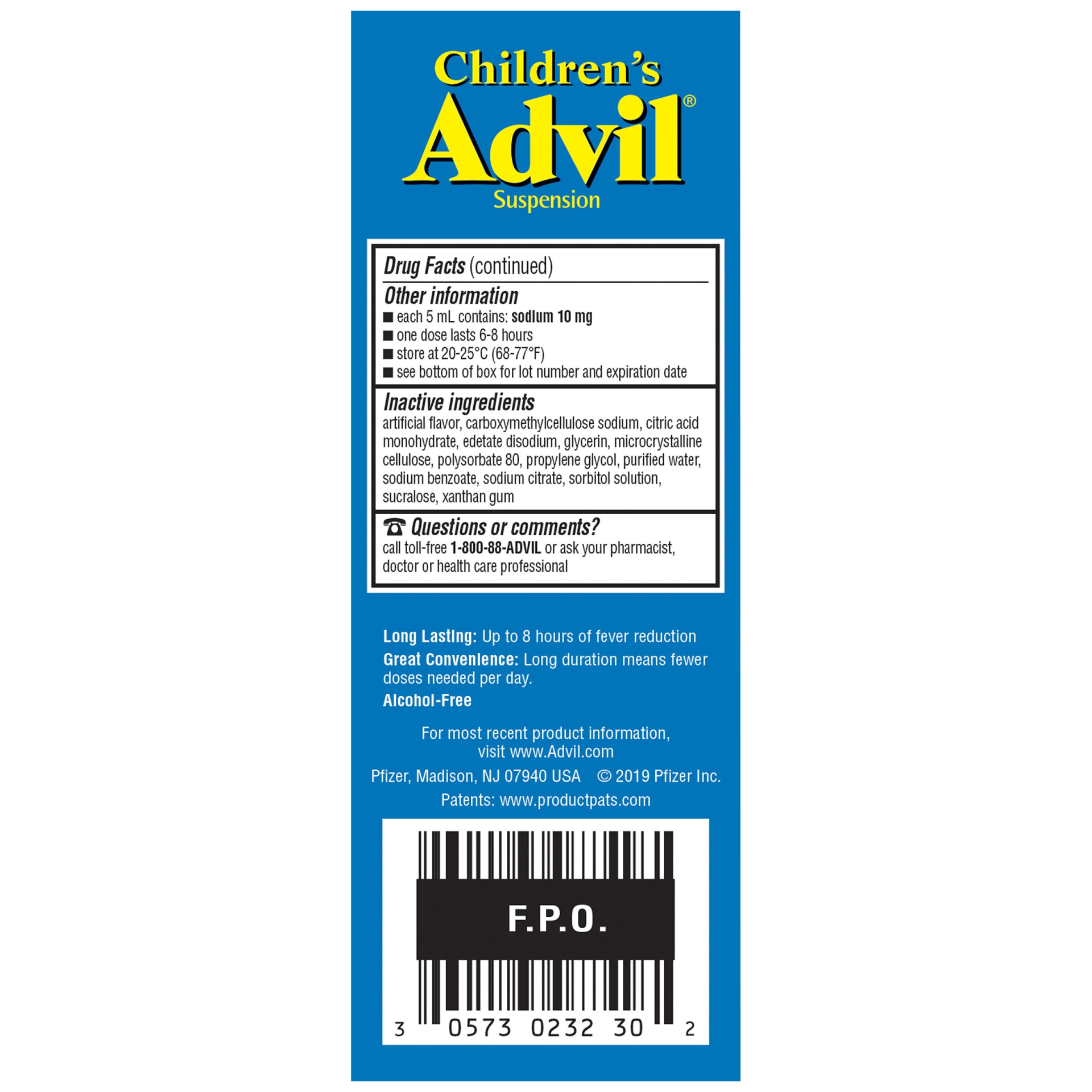 slide 4 of 6, Advil Sugarfree Berry Flavor Ibuprofen Liquid Suspension, 4 fl oz