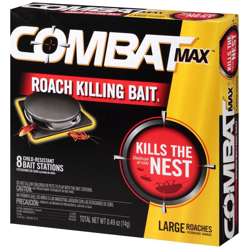 slide 10 of 12, Combat Source Kill Max Large Cockroach Bait Stations - 8 ct, 8 ct