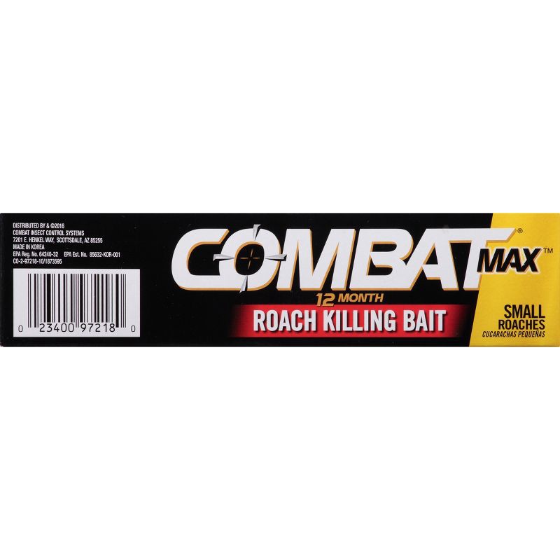 slide 4 of 5, Combat Max 12 Month Roach Killing Bait Small Roach Bait Station - 18ct, 18 ct