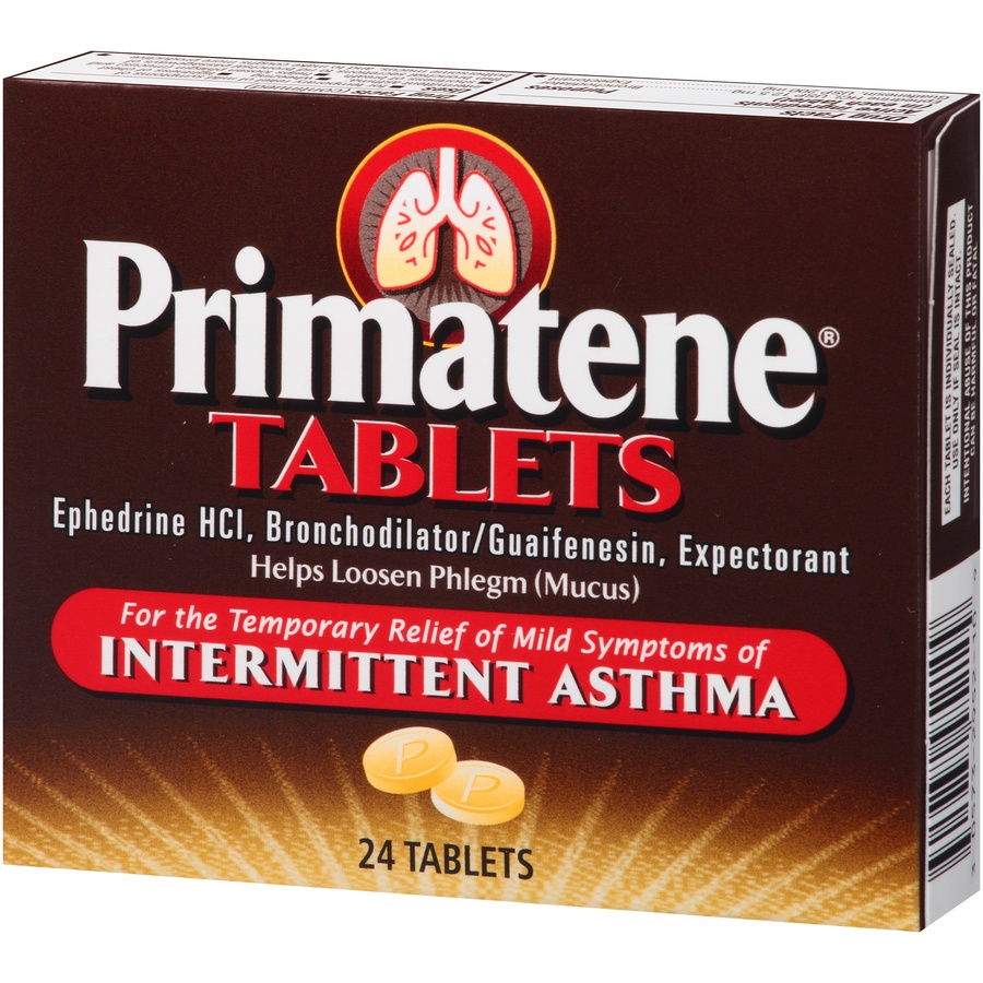 slide 3 of 6, Primatene Bronchial Asthma Tab, 24 ct