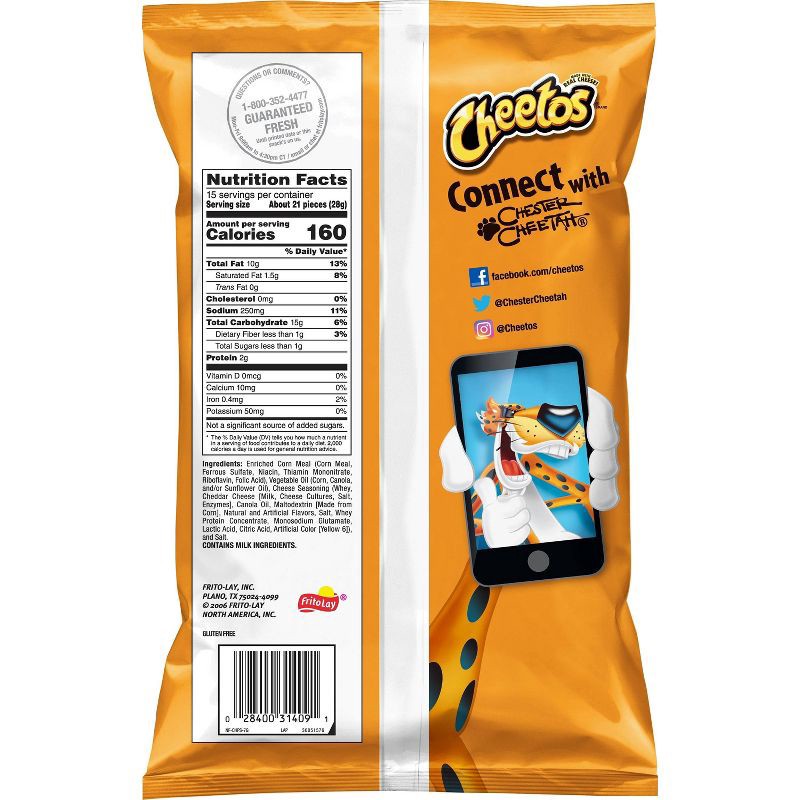 slide 2 of 3, Cheetos Crunchy Cheese Flavored Snack - 15oz, 15 oz