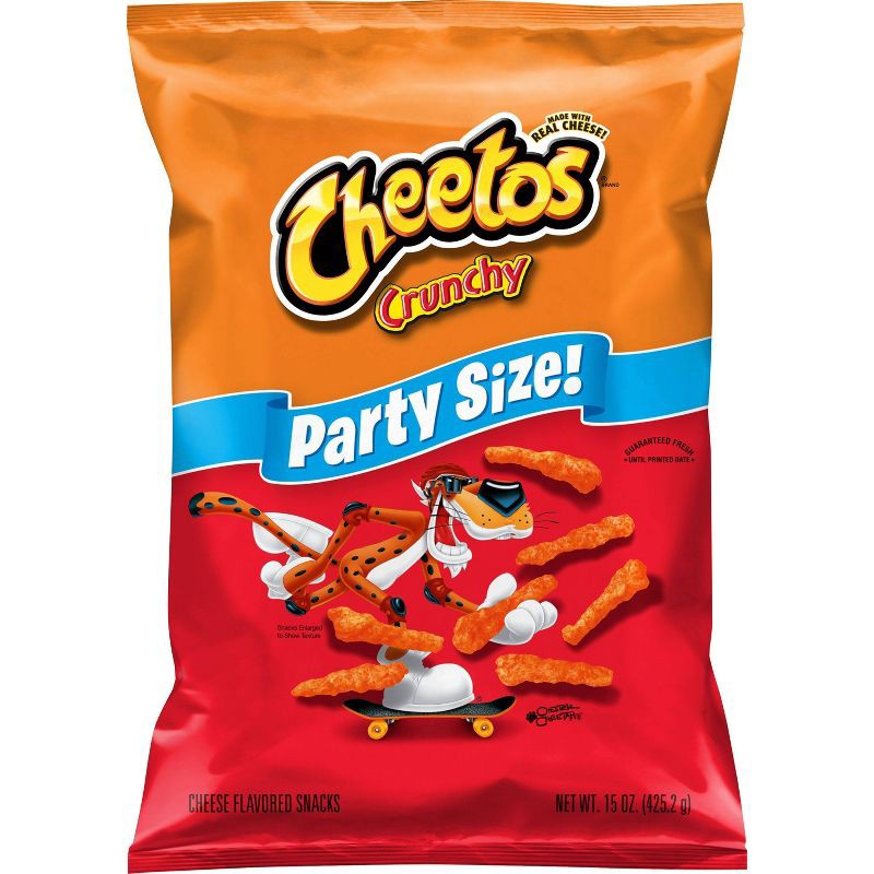 slide 1 of 5, Cheetos Crunchy Cheese Flavored Party Size Snacks - 15oz, 15 oz