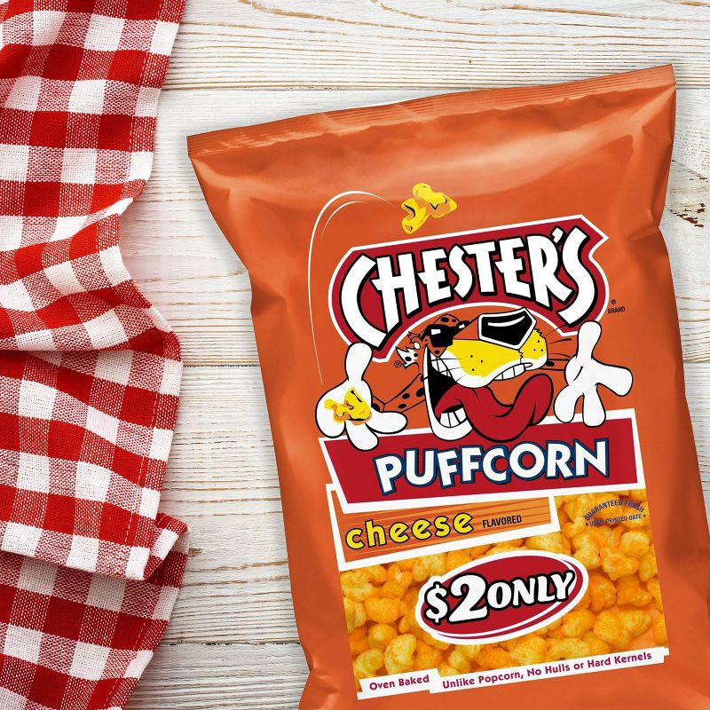 slide 3 of 5, Chester's Puffcorn Cheese Puffed Corn Snacks - 4.25oz, 4.25 oz