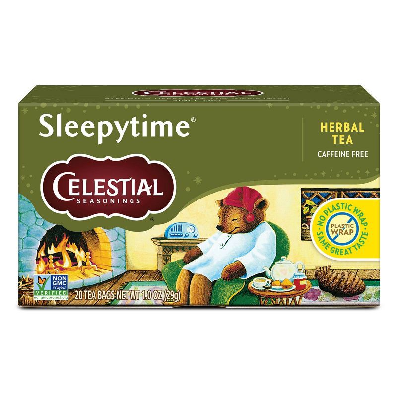slide 1 of 4, Celestial Seasonings Sleepytime Herbal Tea Bags - Caffeine Free - 20ct, 20 ct