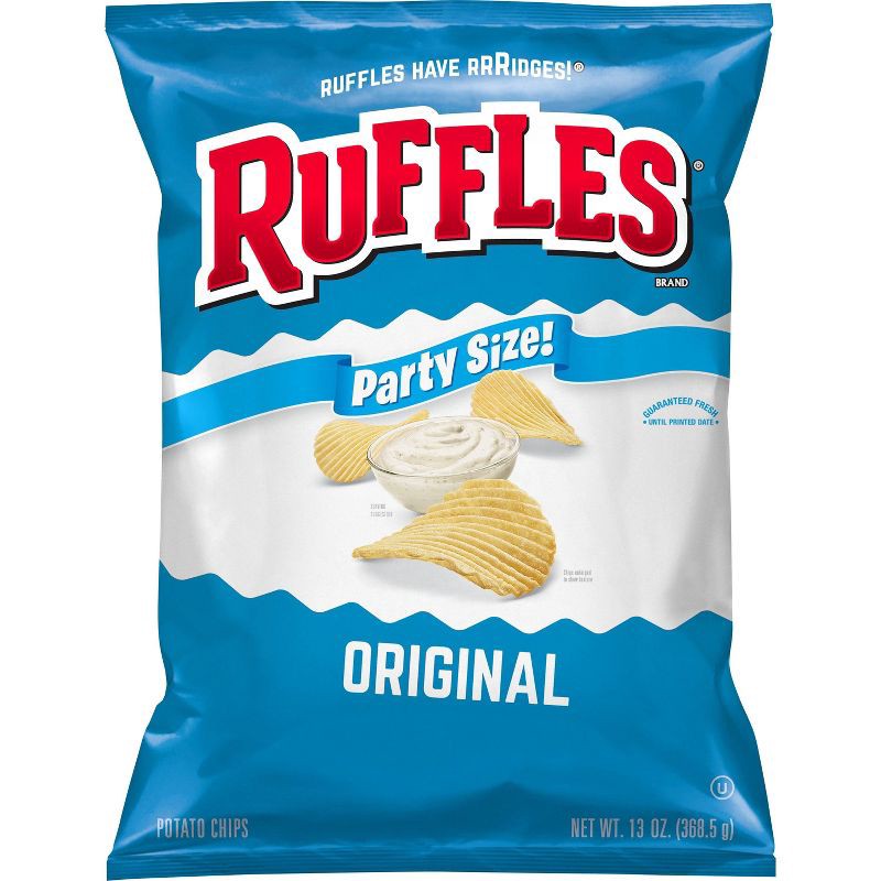slide 1 of 3, Ruffles Original Flavor Party Size Ridged Potato Chips - 13oz, 13 oz