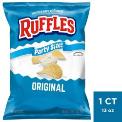 Ruffles Original Flavor Party Size Ridged Potato Chips - 13oz