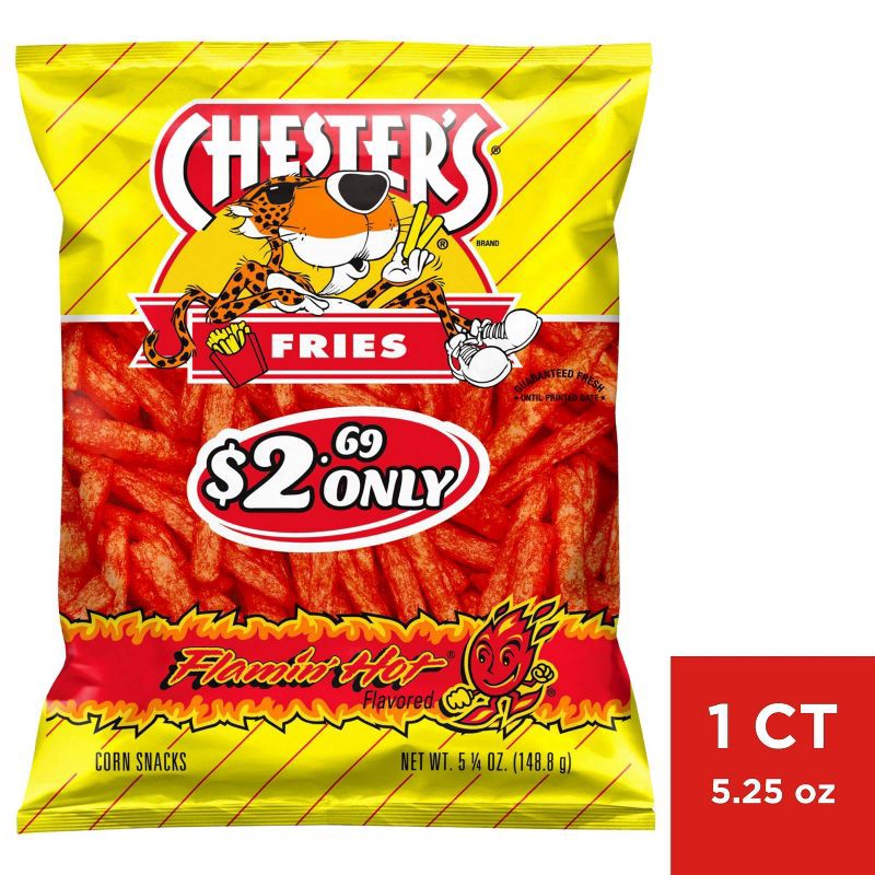 slide 1 of 3, Chester's Chesters Flamin Hot Fries - 5.5oz, 5.5 oz
