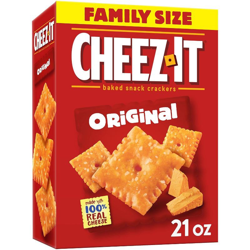 slide 1 of 11, Cheez-It Original Baked Snack Crackers - 21oz, 21 oz