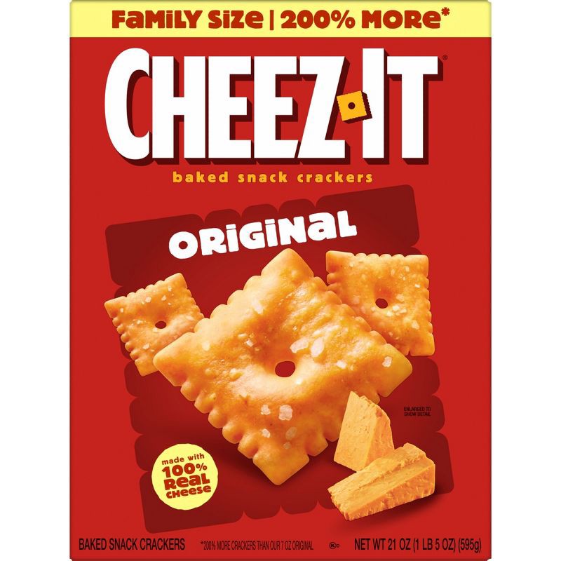 slide 9 of 10, Cheez-It Original Baked Snack Crackers - 21oz, 21 oz