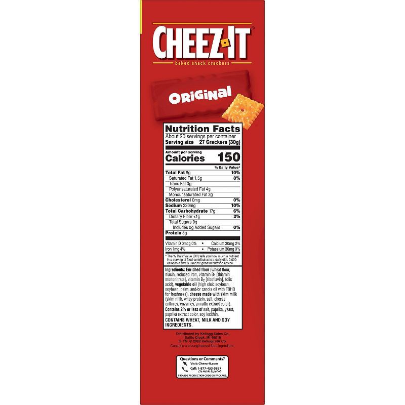 slide 10 of 11, Cheez-It Original Baked Snack Crackers - 21oz, 21 oz