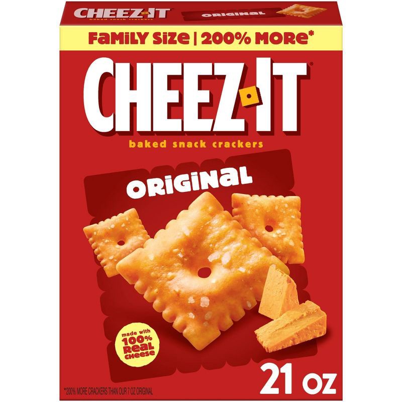slide 1 of 10, Cheez-It Original Baked Snack Crackers - 21oz, 21 oz