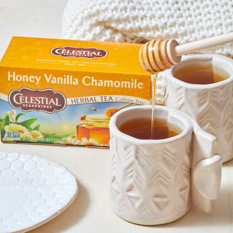 slide 4 of 5, Celestial Seasonings Honey Vanilla Chamomile Herbal Tea Bags - Caffeine Free - 20ct, 20 ct