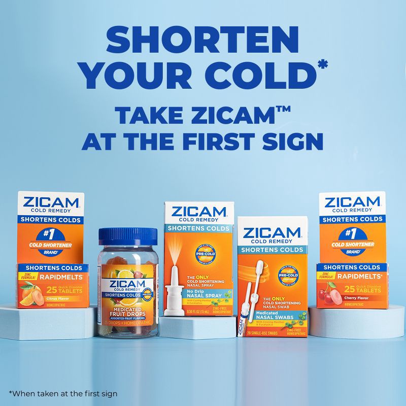 slide 3 of 10, Zicam Zinc Cold Remedy RapidMelts Quick Dissolve Tablets - Citrus - 25ct, 25 ct