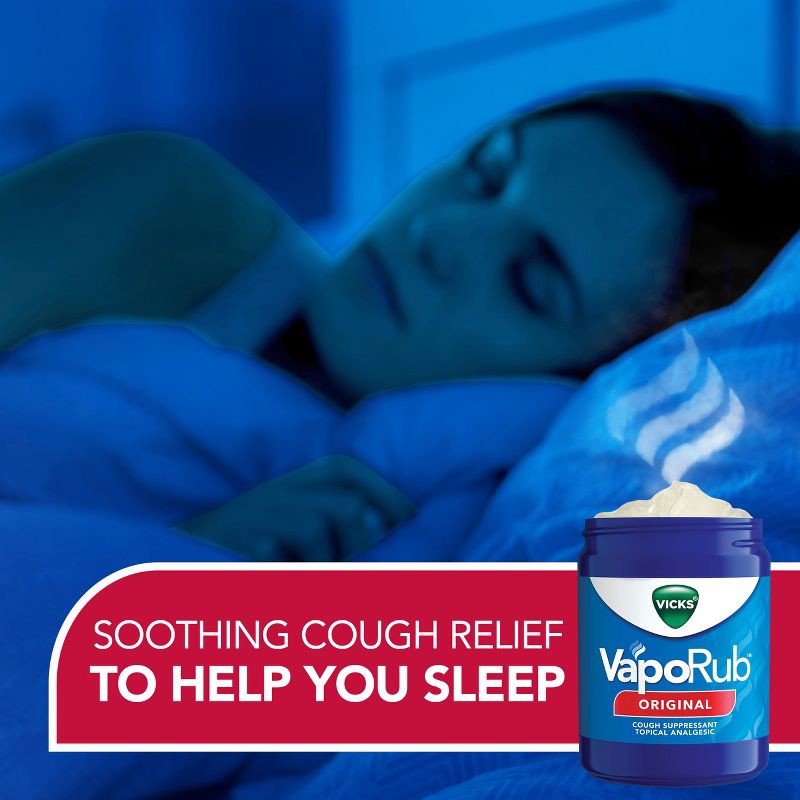 slide 5 of 8, Vicks VapoRub Cough Suppressant Topical Chest Rub & Analgesic Ointment - 1.76oz, 1.76 oz