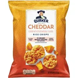 Quaker Popped Cheddar Cheese Rice Crisps - 6.06oz
