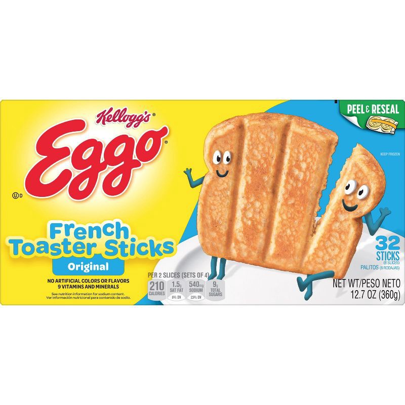 slide 2 of 5, Eggo Original Frozen French Toaster Sticks - 12.7oz/32ct, 12.7 oz, 32 ct