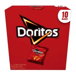 Doritos Nacho Cheese Flavored Tortilla Chips - 10oz/10ct