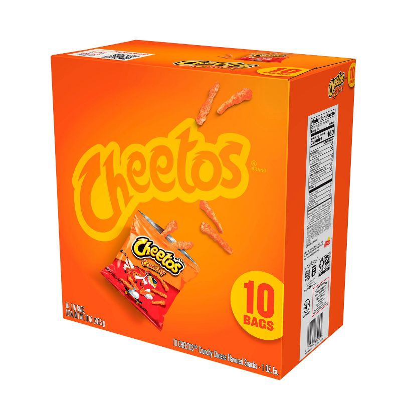 slide 7 of 9, Cheetos Crunchy Cheese Flavored Snacks - 10oz/10ct, 10 ct