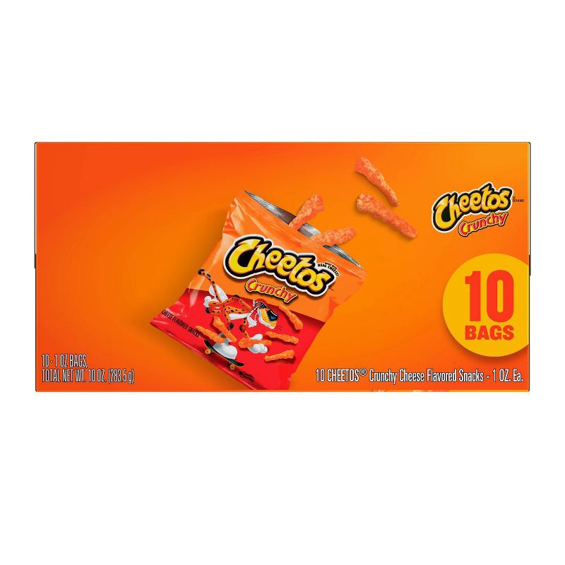 slide 8 of 9, Cheetos Crunchy Cheese Flavored Snacks - 10oz/10ct, 10 ct
