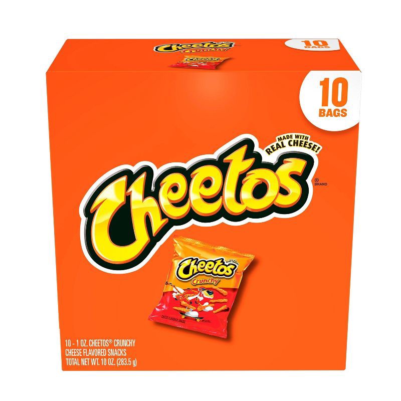 slide 1 of 12, Cheetos Crunchy Cheese Flavored Snacks - 10oz/10ct, 10 ct; 10 oz