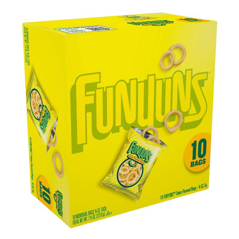 slide 5 of 8, Funyuns Snack Pack Onion Flavored Rings Multipack- 10ct/7.5oz, 10 ct; 7.5 oz