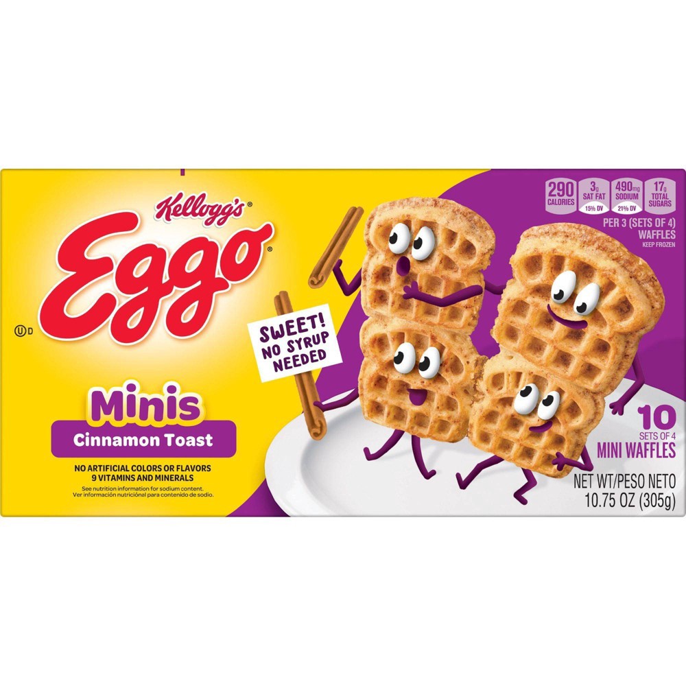 slide 6 of 6, Eggo Cinnamon Toast Frozen Mini Waffles, 10.75 oz