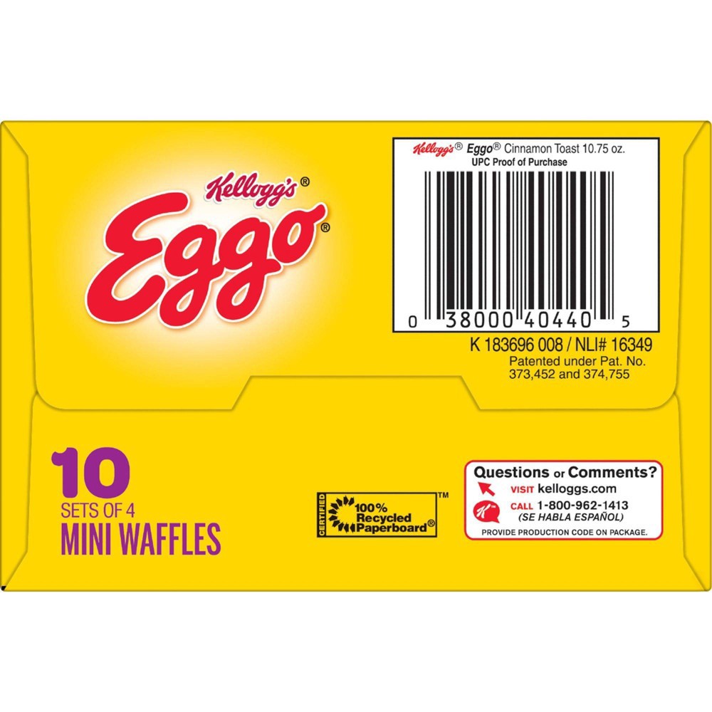 slide 2 of 6, Eggo Cinnamon Toast Frozen Mini Waffles, 10.75 oz
