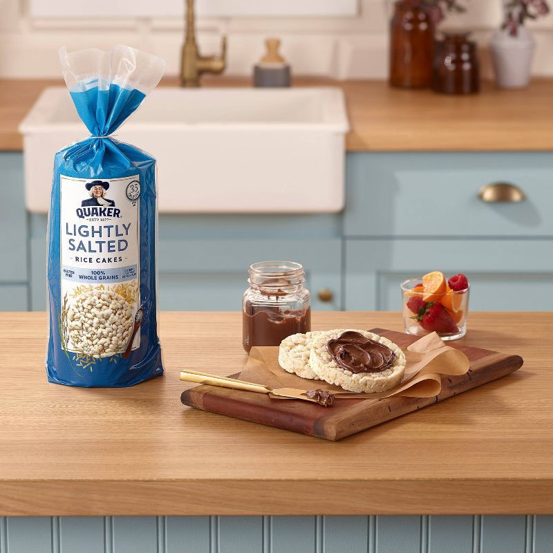 slide 4 of 9, Quaker Lightly Salted Gluten Free Large Rice Cakes - 4.47oz, 4.47 oz