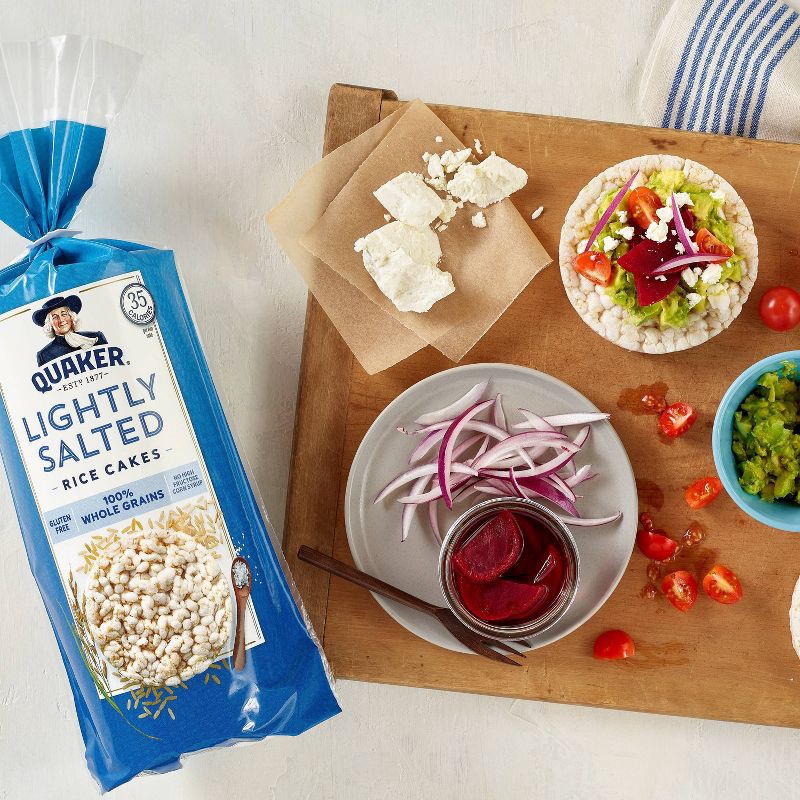 slide 6 of 9, Quaker Lightly Salted Gluten Free Large Rice Cakes - 4.47oz, 4.47 oz