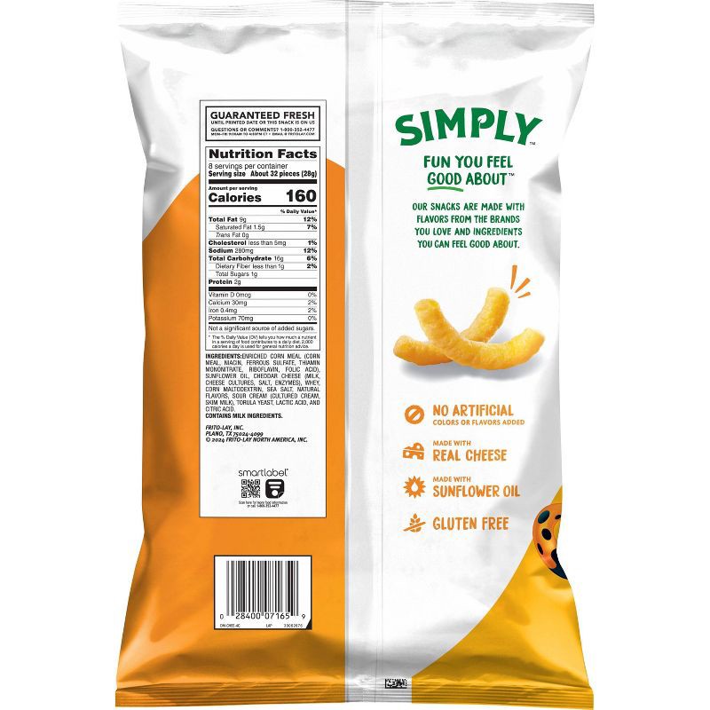 slide 2 of 13, Cheetos Simply White Cheddar Puffs Snacks - 8oz, 8 oz