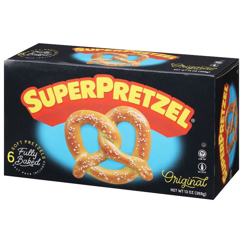 slide 3 of 10, SuperPretzel Frozen Baked Soft Pretzels - 6ct/13oz, 6 ct; 13 oz