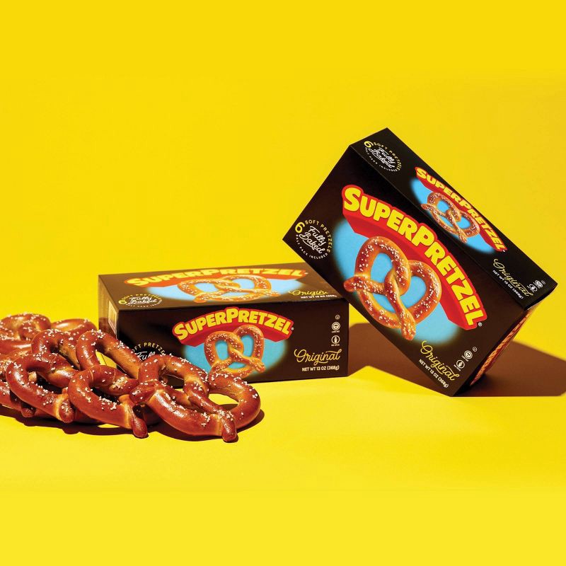 slide 8 of 10, SuperPretzel Frozen Baked Soft Pretzels - 6ct/13oz, 6 ct; 13 oz