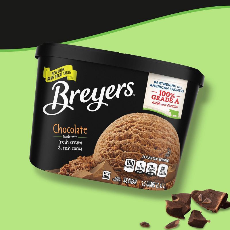 slide 6 of 6, Breyers Ice Cream Breyers Original Chocolate Ice Cream - 48oz, 48 oz