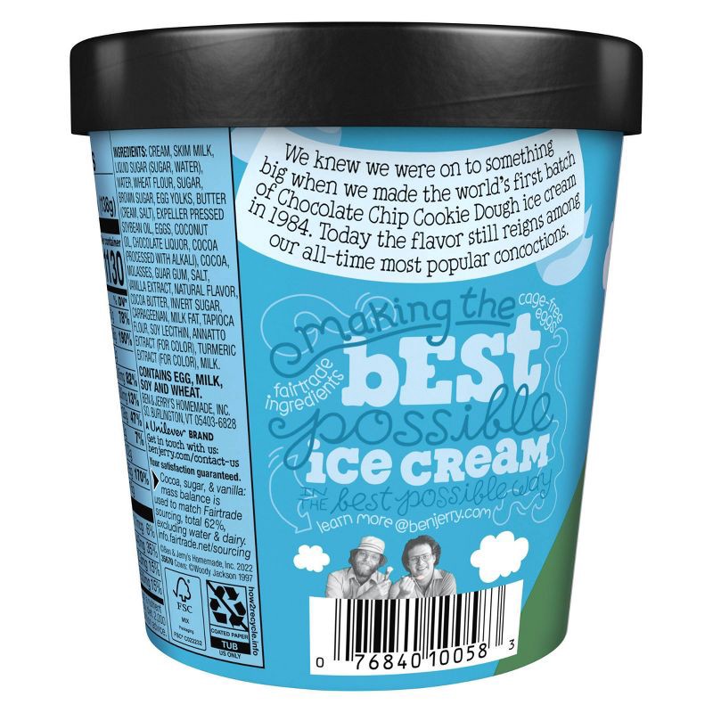 slide 2 of 5, Ben & Jerry's Ice Cream Chocolate Chip Cookie Dough - 16oz, 16 oz